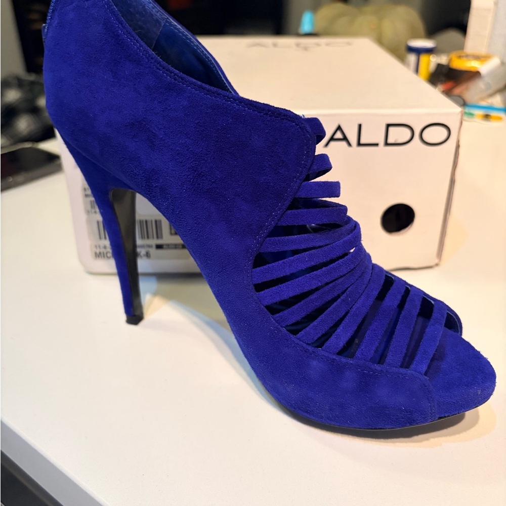 Aldo Royal Blue Strappy Heels